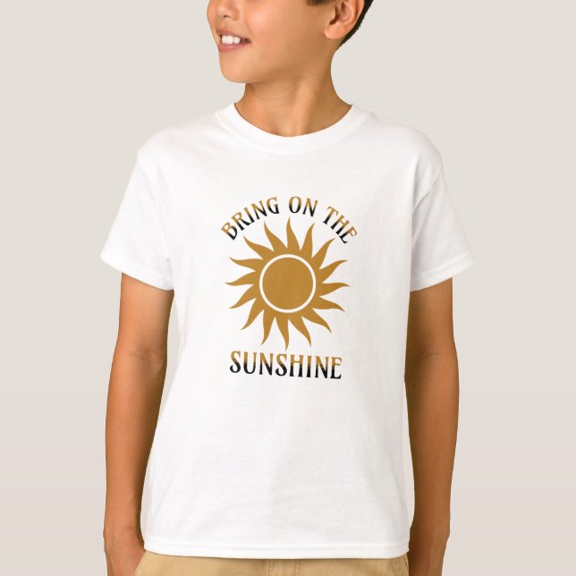 Camiseta Traga o Brilho Dourado (Frente)