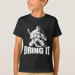 Camiseta Traga-O De Hóquei Em Gelo Goaltender Engraçado Goa