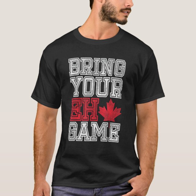 Camiseta Traga o seu jogo Canadá (Frente)