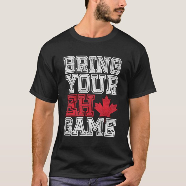 Camiseta Traga o seu jogo Canadá (Frente)
