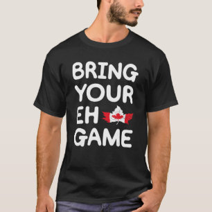 Camiseta Traga o seu jogo canadense Flag Canada Pride Mapea