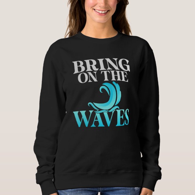Camiseta Traga O Surfer De Acordar De Ondas (Frente)