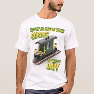 Camiseta Traga Seu Caboose para o Dia de Trabalho (Caboose
