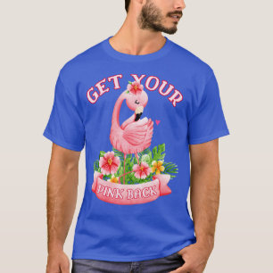 Camiseta Traga Seu Flamingo Tropical Rosa