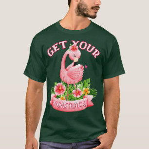 Camiseta Traga seu Flamingo Tropical Rosa 1