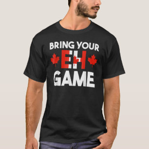 Camiseta Traga seu jogo canadense Flag Canada orgulho