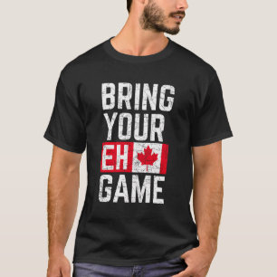 Camiseta Traga seu jogo canadense Flag Canada orgulho