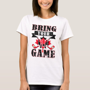 Camiseta Traga Seu Jogo Canuck Lacrosse Player Happy Ca