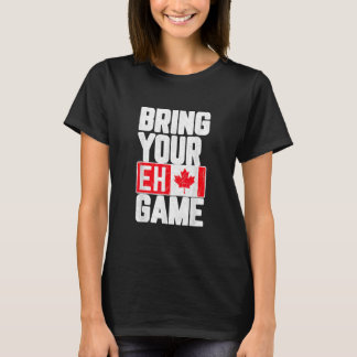 Camiseta Traga Sua Bandeira Canadiana do Jogo