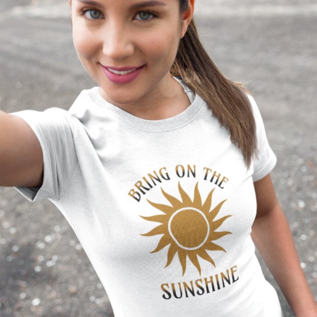 Camiseta Tragam o Ouro Sol (Criador carregado)