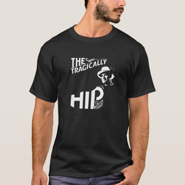 Camiseta tragicamente hip gord downie (Frente)
