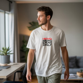 Camiseta Trail Hiking camping humor black red