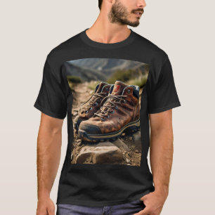 Camiseta Trailblazer: Botas de caminhada no terreno acident
