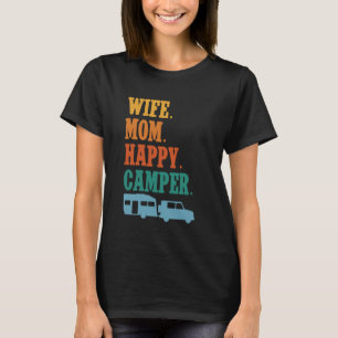 Camiseta Trailer Da Caravan Rv Da Família Retro Para Campin