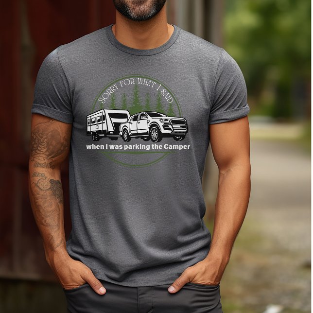 Camiseta Trailer de Impressão de Campanha de Floresta Verde (Criador carregado)