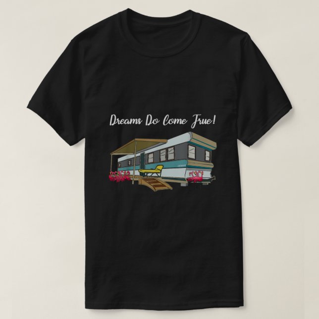 Camiseta Trailer Park Life White Trash Rednects Rosa Flamin (Frente do Design)