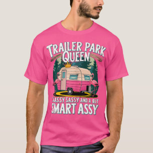 Camiseta Trailer Park Queen Classy Sassy E Um Pouco Intelig