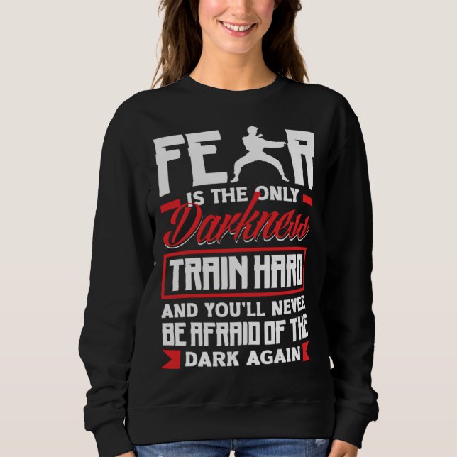 Camiseta Train Hard Don't Be Afraid Aikido Karate Jiu Jitsu (Frente)
