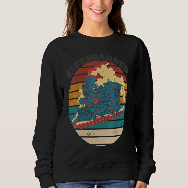 Camiseta Train Railroad Steam Locomotive Railway Conductor (Frente)