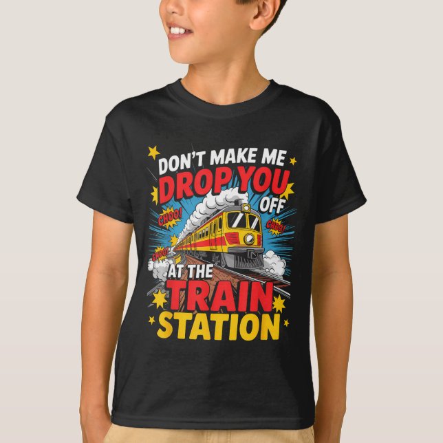 Camiseta Train Station Yellowstone Take Them Train Conducto (Frente)