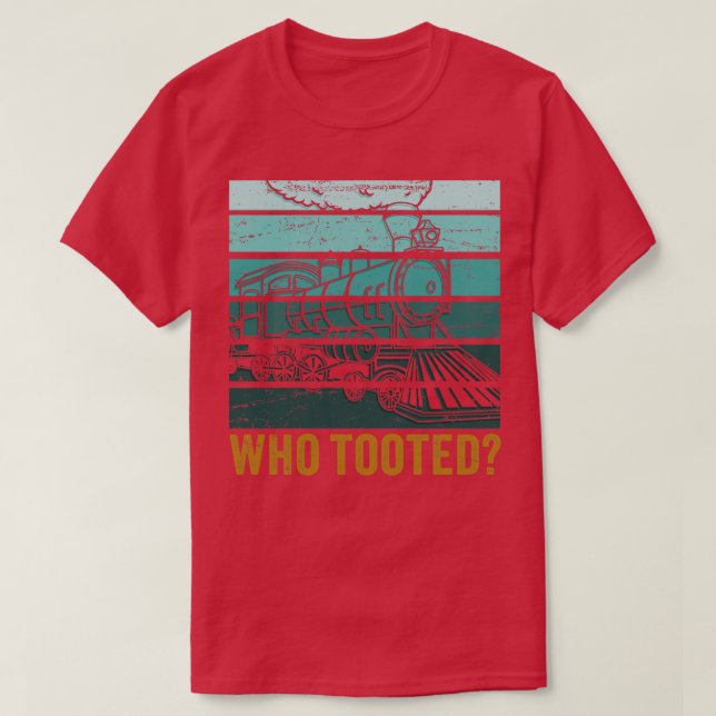 Camiseta Trains Railroad Vintage (Frente do Design)