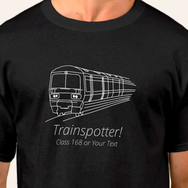 Camiseta Trainspotter Classe 168 Railfan UK Rail Diesel (Criador carregado)