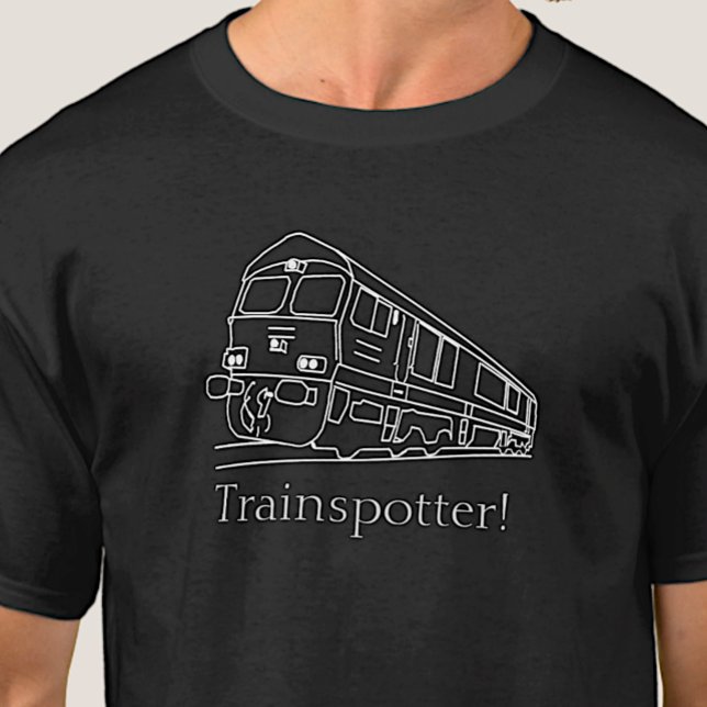 Camiseta Trainspotter Train Spotter Railfan UK Ferroviário (Criador carregado)