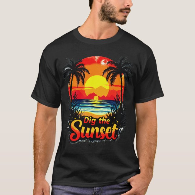 Camiseta Traje a torre de Voleibol do Sunset - Perfeito par (Frente)
