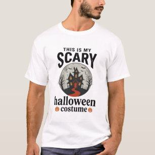 Camiseta Traje Assustador de Halloween Casa Assombrada Dese