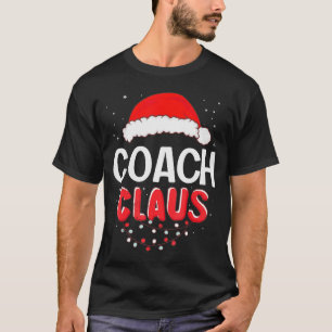 Camiseta Traje Combinado de Natal do Treinador Papai Noel