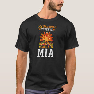 Camiseta Traje de Ação de Graças Feminino Meus Perus Favori