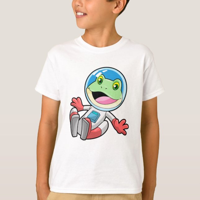 Camiseta Traje de Astronauta de Sapo Espaço (Frente)
