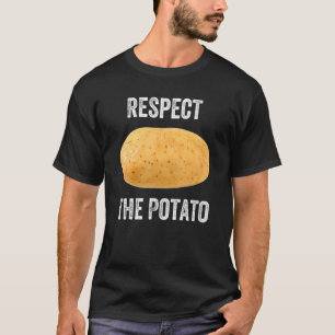 Camiseta Traje de Batata respeite A Batata Raiz Batatas