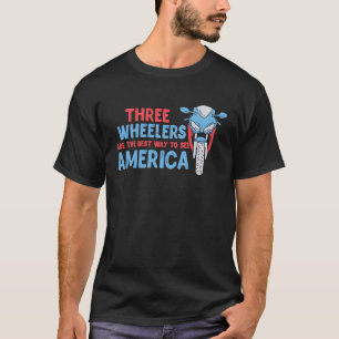 Camiseta Traje De bicicleta Trike Com Trik Adorável De Três