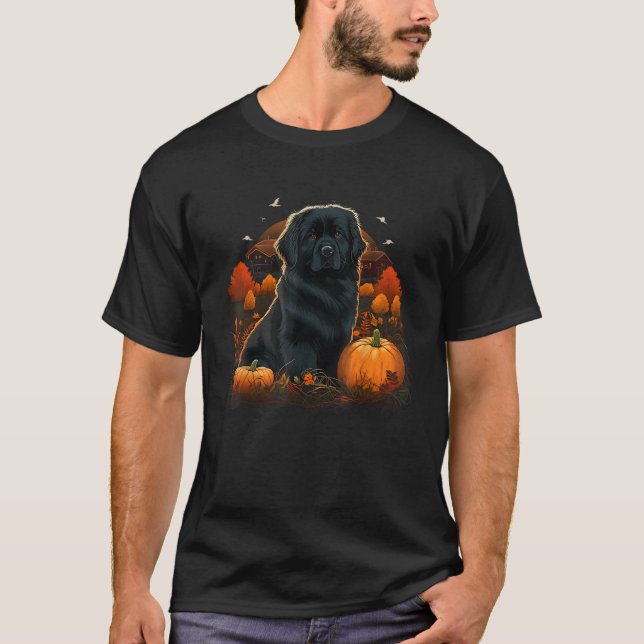 Camiseta Traje de Cachorro Novo Pumpkin em Terra Nova (Frente)