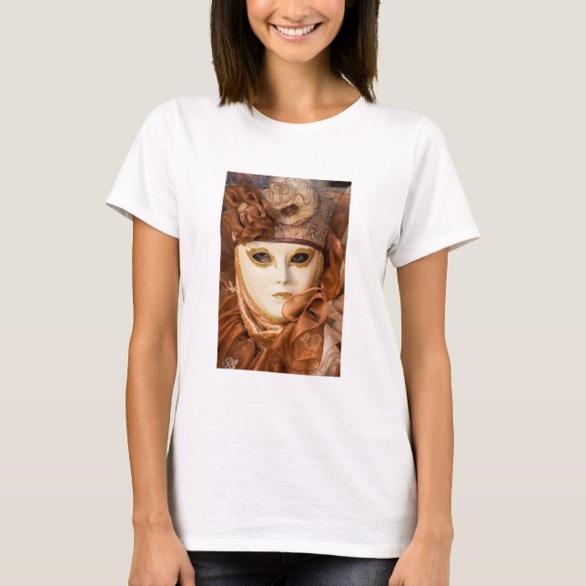 Camiseta Traje de Carnaval de Laranja, Veneza (Frente)