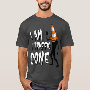 Camiseta Traje De Cone Eu Sou Um Cone De Trânsito 
