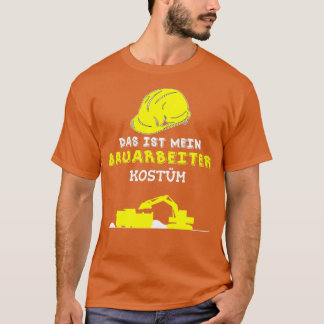 Camiseta Traje de construtor para o carnaval de Halloween p
