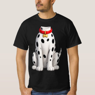 Camiseta Traje de dálmata para homens e mulheres adultos e 
