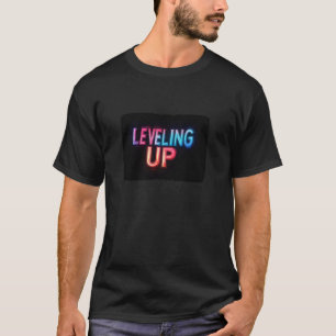 Camiseta Traje de declaração de nivelamento colorido