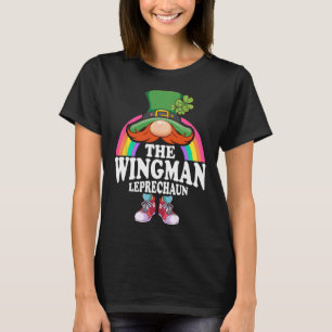 Camiseta Traje de Dia de São Patrício do Wingman Leprechaun