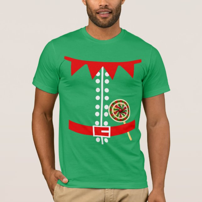 Camiseta Traje de Elfe do Papai Noel (Frente)
