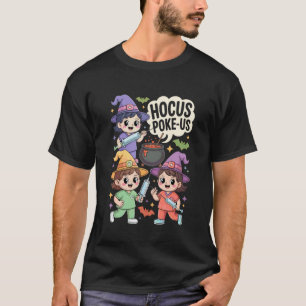 Camiseta Traje de Enfermeira Bruxa Hocus Poke-Us Humor de H