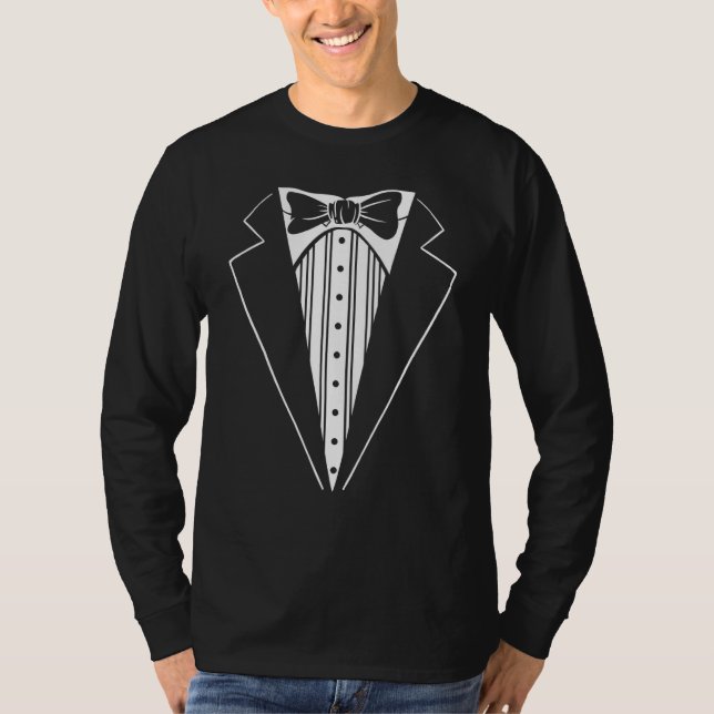 Camiseta Traje de festa de casamento combinando com a festa (Frente)