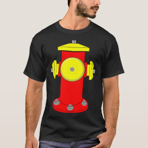 Camiseta Traje de Fogo Fácil Fácil Figurinos Simples Presen