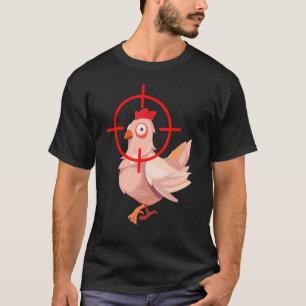 Camiseta Traje de frango com escopo