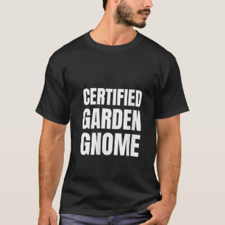 Camiseta Traje de Gnome Engraçado Certificado Feminino com 