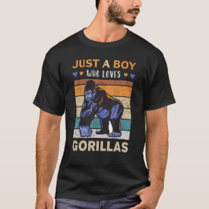 Camiseta Traje de Gorila Fofo para Homens Macacos São Apena