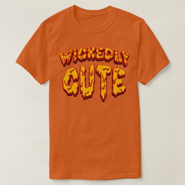 Camiseta Traje de Halloween diabolicamente fofo (Frente do Design)