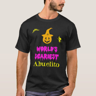 Camiseta Traje de Halloween do Abuelito Mais Assustador do